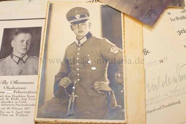 Nachlass Deutsches Kreuz in Gold Oblt.Wilhelm Offersmanns 6./SS-Pol.Schtz.R.