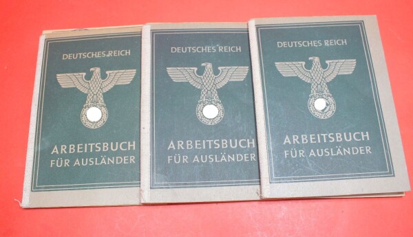 3 x grünes Arbeitsbuch für Ausländer Koblenz