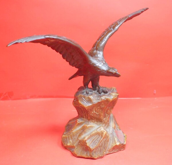 Schießpreis 1899  J.R. 138  - Bronzeadler auf Mamorsockel