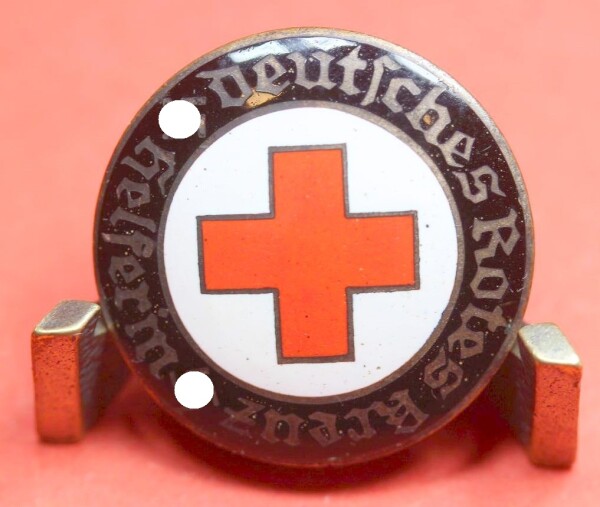 Brosche/ Abzeichen  für " Helferin " 2.Form Rotes Kreuz