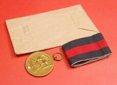 Medaille 1.Oktober Sudetenland in T&uuml;te  - SELTEN