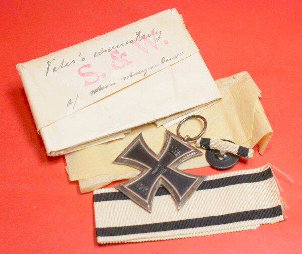 Eisernes Kreuz 2.Klase 1914 für Nichtkämpfer  in original weisser Tüte - ULTRA SELTEN