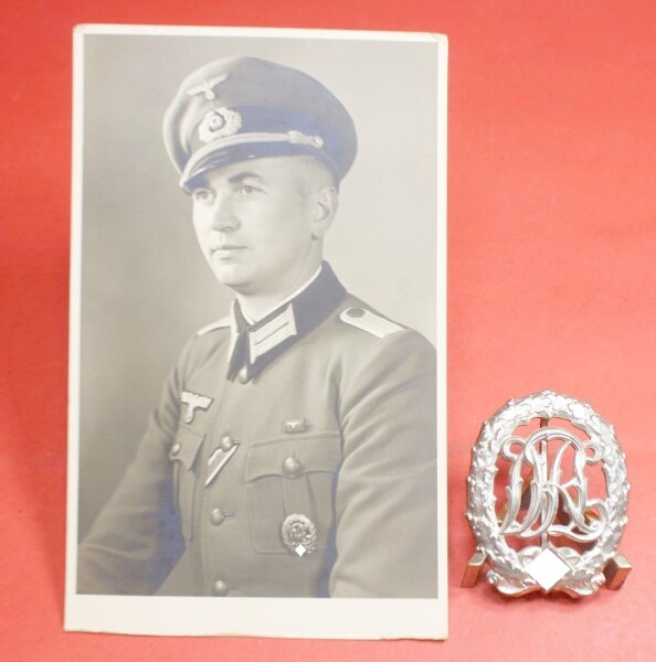 Deutsches Reichssportabzeichen DRL in Silbe mit Trägerbild - Mint Condition