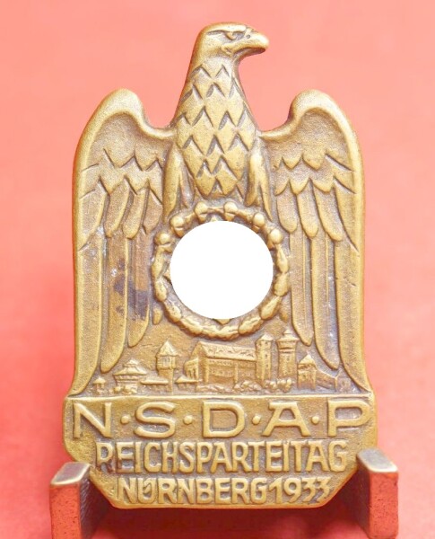 Abzeichen NSDAP Reichsparteitag in Nürnberg 1933
