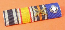 4-fach Bandspange EK2 1914 / Kriegsverdienstkreuz...