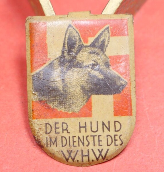Abzeichen "Der Hund im Dienste des W.H.W" - Schäferhund - Sehr selten
