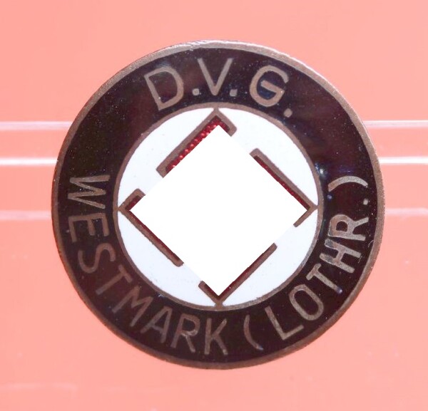 D.V.G. (Deutsche Volksgemeinschaft Westmark) Mitgliedsabzeichen Reichsgau  Elsass Lothringen