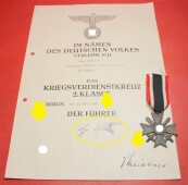Kriegsverdienstkreuz 2.Klasse 1939 mit Schwertern mit...