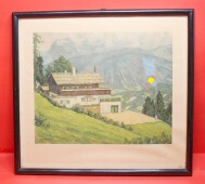 Wandbild Hitlers Haus am Obersalzberg (Berghof)