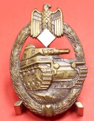 Panzerkampfabzeichen in Bronze (hohl) - MINT CONDITION