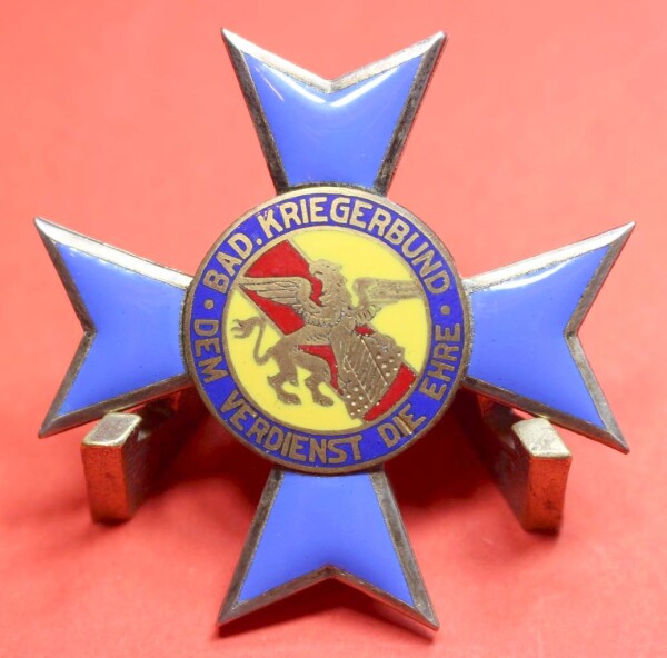 Ehrenkreuz 2.Klasse des Badischen Kriegerbundes "Dem Verdienst die Ehre"