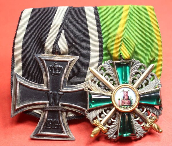 2-fach Ordensspange Baden - Orden vom Zähringer Löwen...
