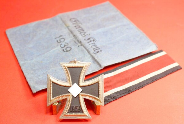 Eisernes Kreuz 2.Klasse 1939 mit Verleihungstüte - Selten