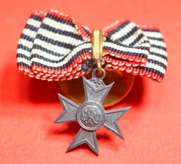 Miniatur / Knopflochdeko Verdienstkreuz Kriegshilfsdienst 1916