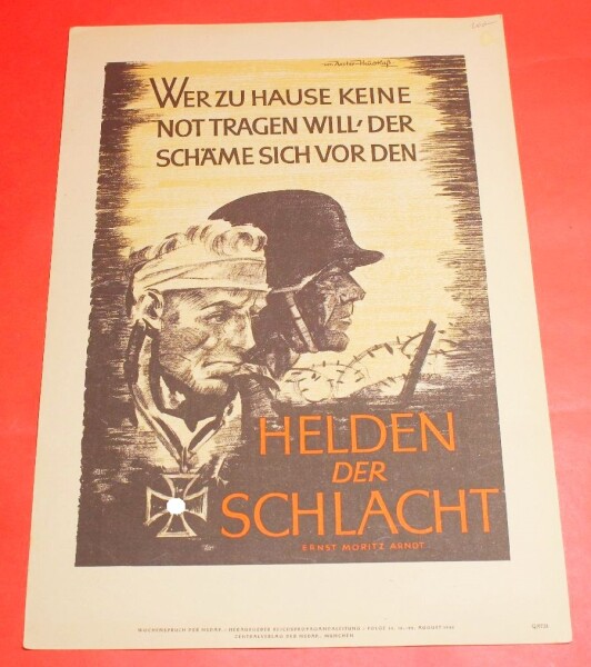 Poster / Bild / Wochenspruch der NSDAP mit Spruch - Reichspropagandaabteilung