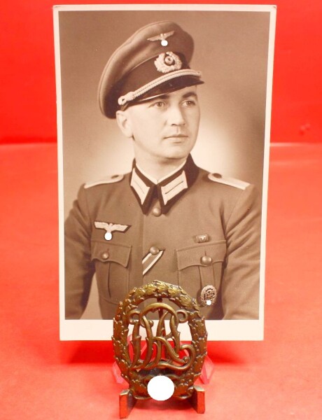 Deutsches Reichssportabzeichen DRL in Bronze mit Trägerbild