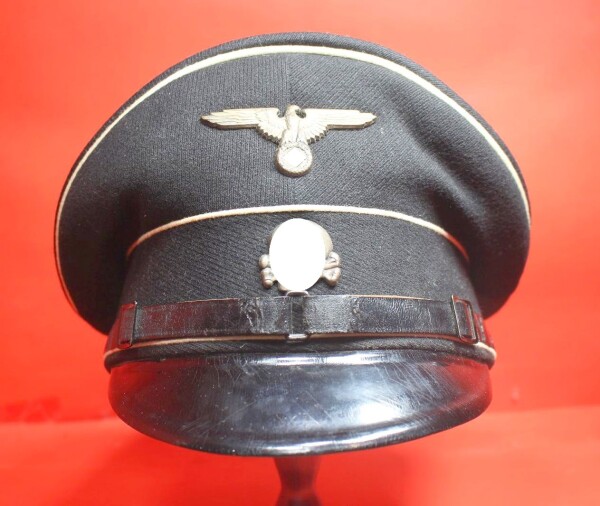 Schwarze Schirmmütze für Mannschaften Allgemeine SS