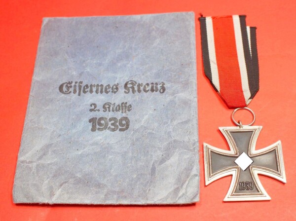 Eisernes Kreuz 2.Klasse 1939 (Herst.98 Rudolf Souval, Wien - Österreich) mit Tüte -  Selten !