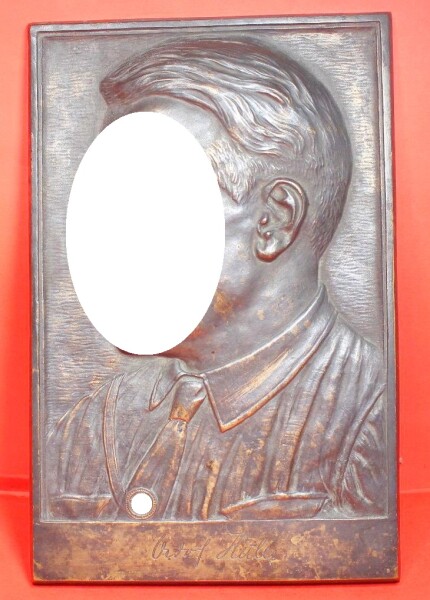 sehr frühe Ehren-Plakette des Führers/ Relief Adolf HItler