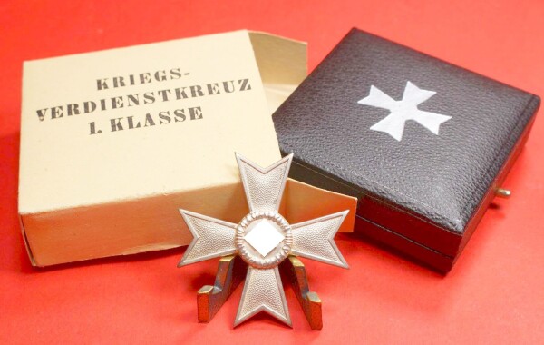 Kriegsverdienstkreuz 1.Klasse 1939 ohne Schwerter im Umkarton - MINT CONDITION
