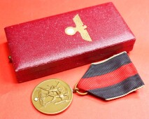 Sudetenland Medaille 1.Oktober 1938 im Etui - MINT CONDITION