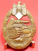 fr&uuml;hes Panzerkampfanzeichen in Bronze - SELTEN