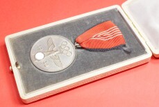 Deutsche Olympia-Medaille 1936 im Verleihungsetui - TOP Set