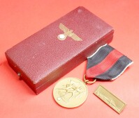 Medaille 1.Oktober Sudetenland mit Prager Burg - TOP SET