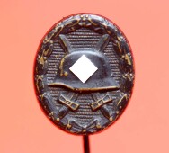 Miniatur zum Verwundetenabzeichen in Schwarz