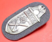 &Auml;rmelschild Narvikschild Silber 1940 der Luftwaffe -...