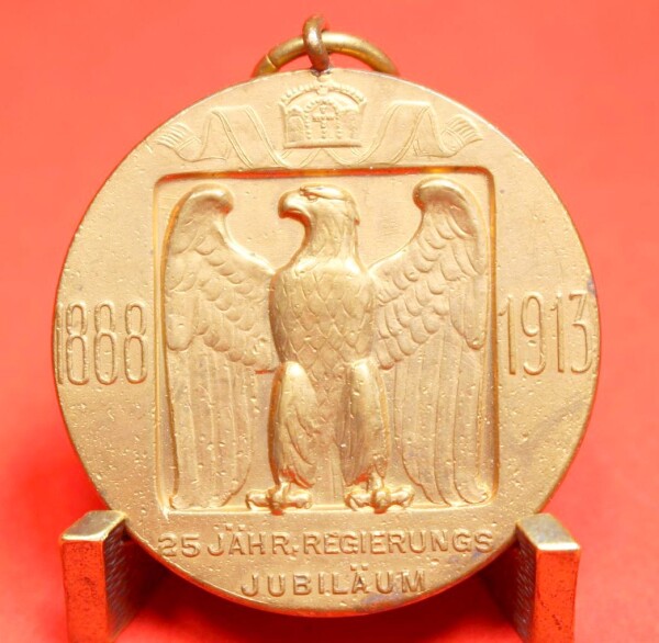 Medaille 25 jähriges Regierungsjubiläum 1888-1913 Wilhelm II. Deutscher Kaiser  Angebots-Nr.: 233601160011