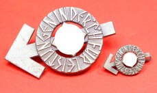 HJ Leistungsabzeichen in Silber (Nr 251680) mit Miniatur