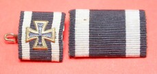 2 x Bandspange Eisernes Kreuz 1914 - D.R.G.M.