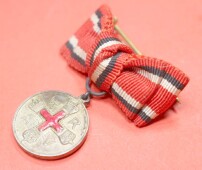 Miniatur / Knopflochdeko Rote Kreuz Medaille 2.Klasse 1898
