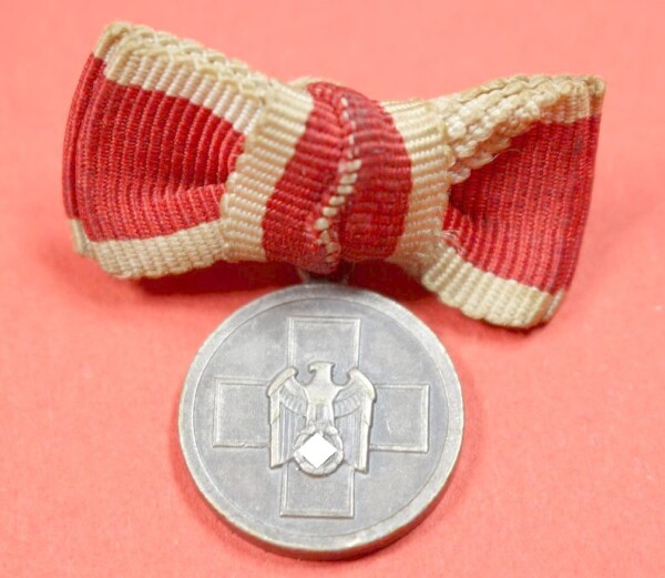 Miniatur Medaille für deutsche Volkspflege an Damenschleife