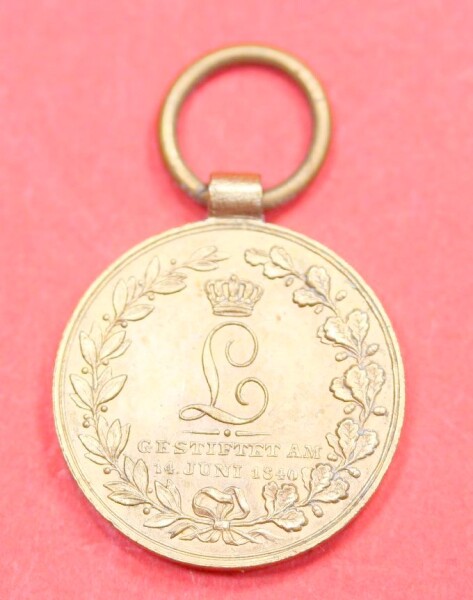 Miniatur Hessen-Darmstadt Medaille für treuen Dienst im Kriege