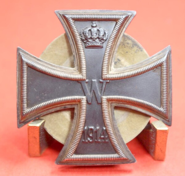 frühes Eisernes Kreuz 1.Klasse 1914 an Schraubscheibe (SILBER)