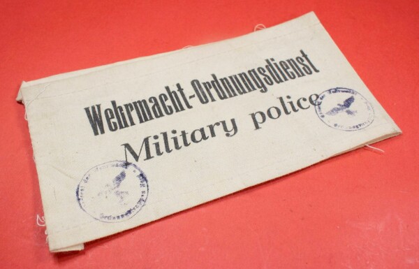 Armbinde Feldgendarmerie Wehrmacht-Ordnungsdienst Military Police