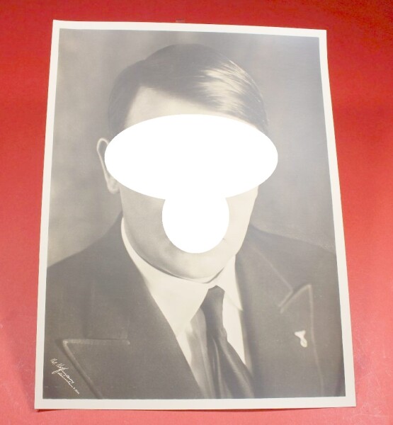Übergröße Postkarte/ Bild / Foto Führer Adolf Hitler Hoffmann Postkarte (18,5 x 25,5 cm)