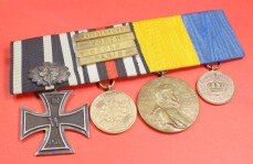 4-fach Ordensspange Eisernes Kreuz 2.Klasse  1870 mit...