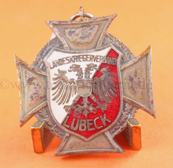 Verdienstkreuz 2. Klasse Landeskriegerverband Lübeck - SEHR SELTEN