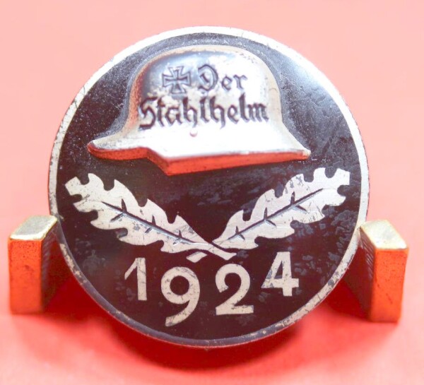 Stahlhelmbund Nummer 64 - Diensteintrittsabzeichen 1924 - Silber 935