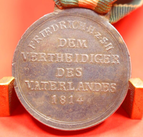 Kriegsdenkmünze / Campagne-Medaille  "Friedrich H.z.S.C.S." Sachsen-Hildburghausen" 1814