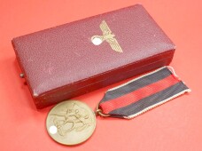 Sudetenland Medaille 1.Oktober 1938 im Etui