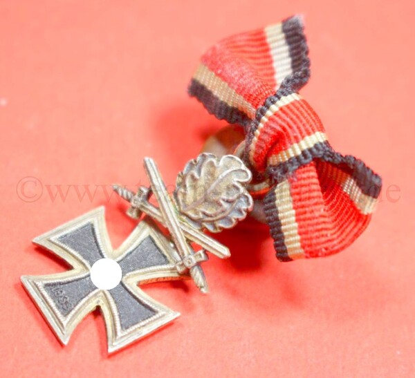 Miniatur Ritterkreuz des Eisernen Kreuz 1939 mit Eichenlaub und Schwertern  - EXTREM SELTEN
