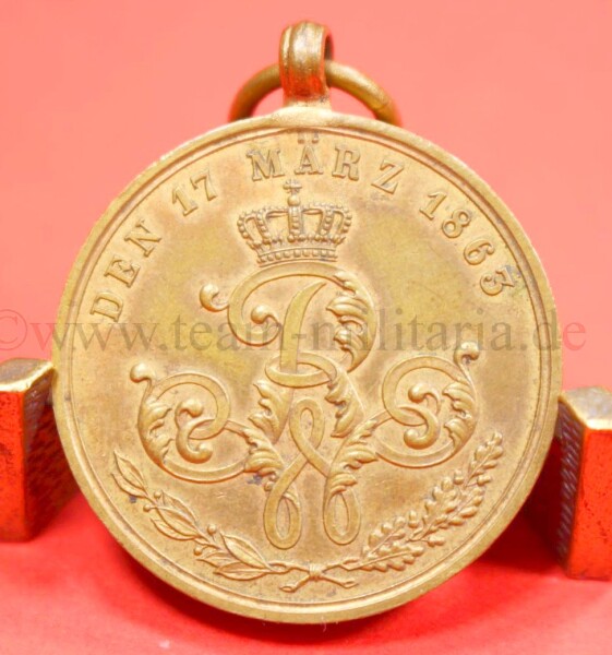 Erinnerungs-Kriegsdenkmünze 1863 für Kämpfer von 1813-1815 Preussen