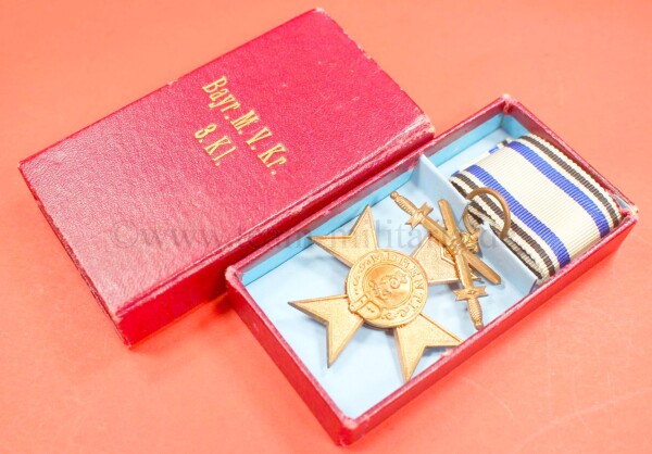 Bayrisches Militärverdienstkreuz 3.Klasse mit Schwertern in Einschubbox