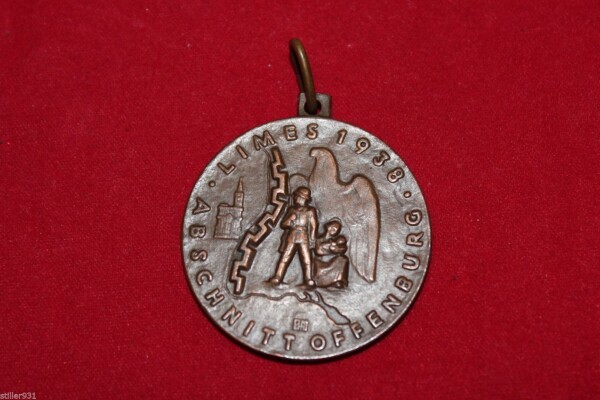 Medaille Westwall "Limes 1938 Abschnitt Offenburg" Bronze