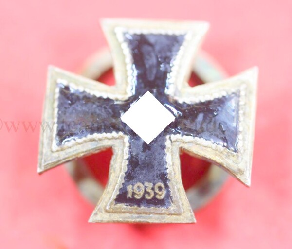 spanische Miniatur Eisernen Kreuzes 1.Klasse 1939 Knopflochversion blaue Division - EXTREM SELTEN
