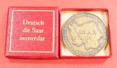 Medaille Deutsch die Saar immer dar 1935 im Etui